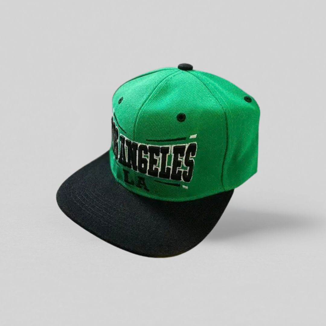 Los Angeles Snapback Cap – Grøn/Sort