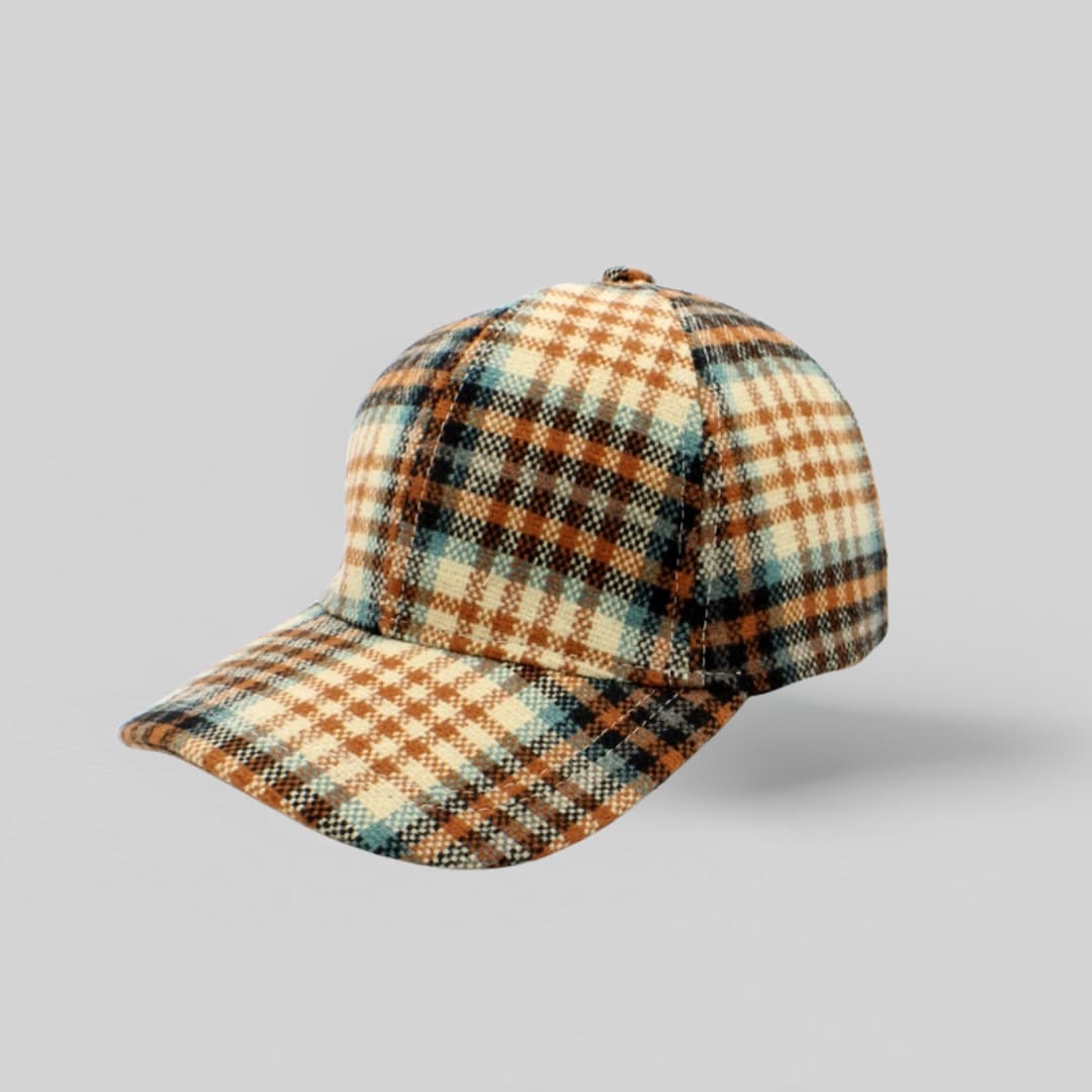 Kasket brun i bomuld/polyester