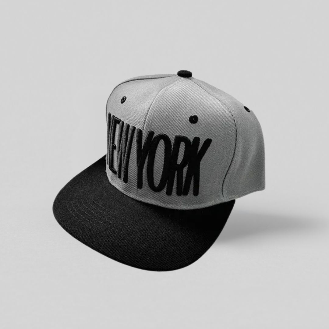 Grå sort snapback cap 
