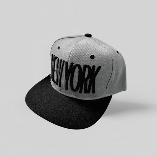 Grå sort snapback cap 
