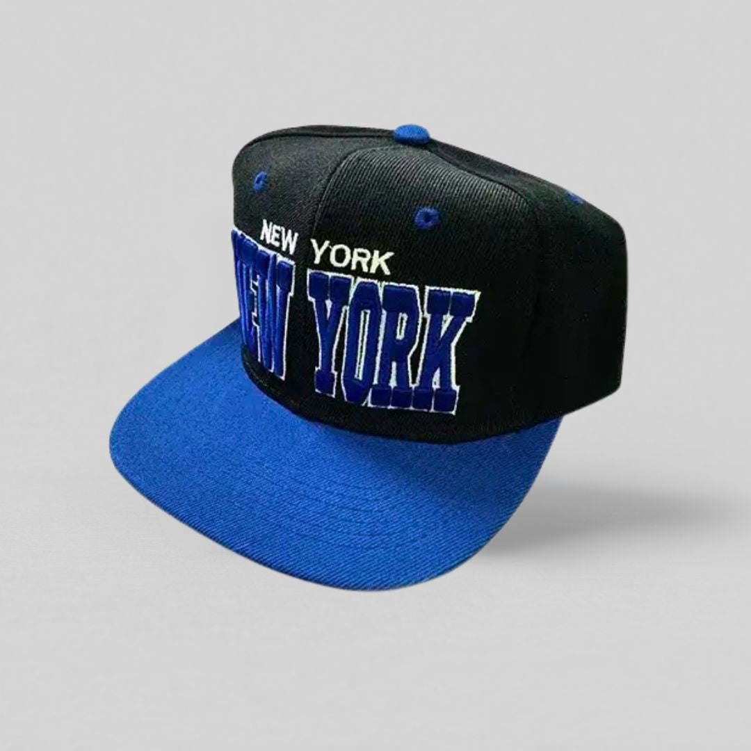 New York Snapback Cap Blå/Sort 