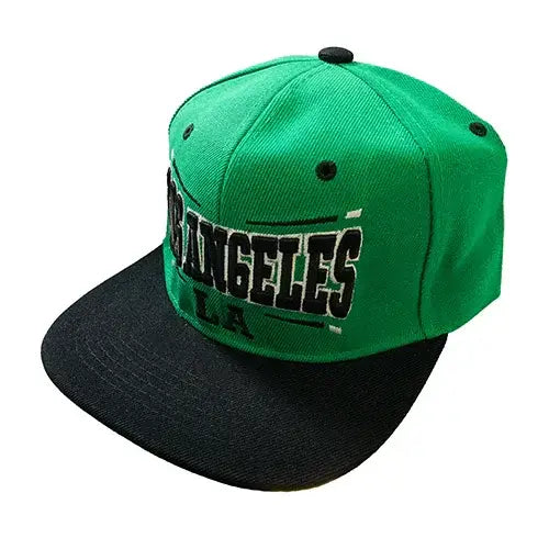 Los Angeles Snapback Cap – Grøn/Sort